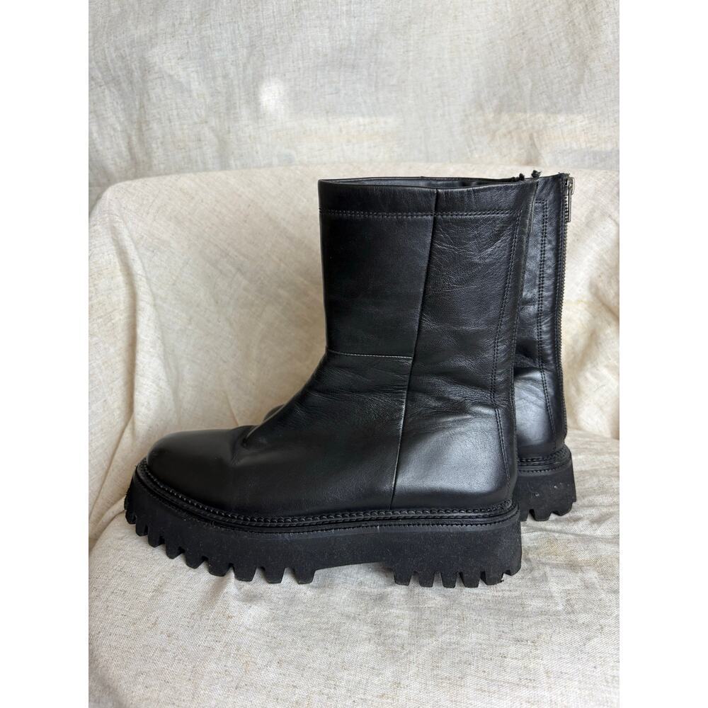 Anthropologie Seychelles Black Platform Chunky Boots Sz. 8.5 - Picture 5 of 7